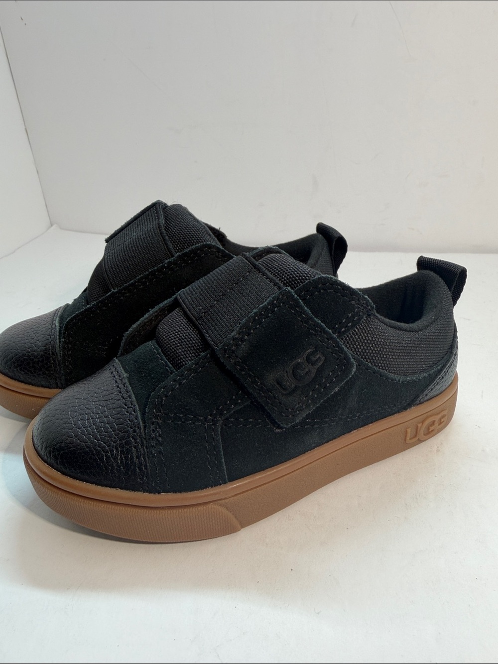 UGG Kids Black Sneaker with Brown Sole